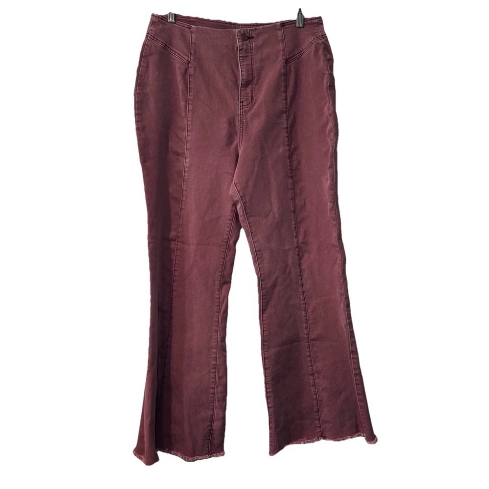 We The Free Free People CRVY High Rise Flare Denim Pants Sz 33 Boho